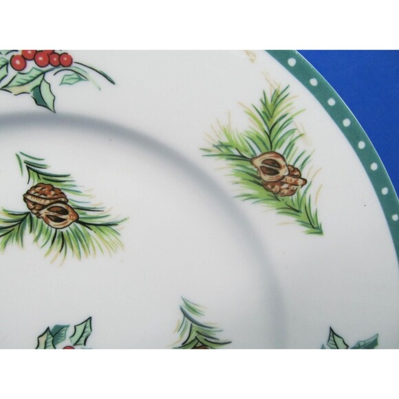 Mikasa Christmas Wish 8 1/2" Salad Plate Ultima + Super Strong China HK713 - Picture 4 of 8